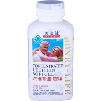 美澳健浓缩磷脂软胶囊1.0g/粒×100粒/瓶