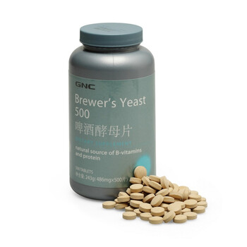 美国进口GNC健安喜啤酒酵母片500片/瓶(进口)