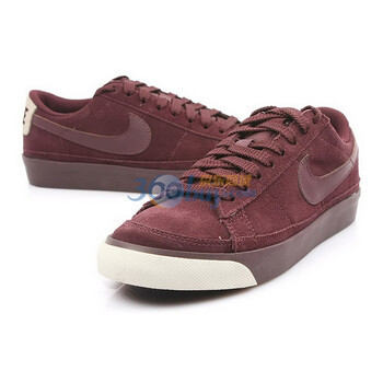 NSW耐克运动生活 女子文化鞋 WMNS BLAZER LOW 371759-608 酒红色 38