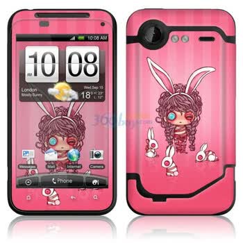 ideaSkin HTC Incredible S / G11 / 惊艳 / S710e 装兔子的女孩 外壳保护套皮贴膜 DAVA850537