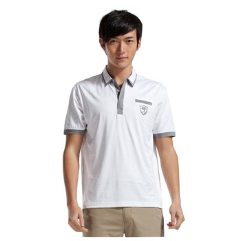 柒牌 SEVEN男装2012春夏季时尚休闲POLO衫棉短T恤799T500501 白色 185