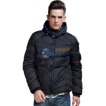 【LOVINJK】冬季新款棉外套 羽绒棉 男士加厚棉衣保暖棉服C021 黑色 XXL