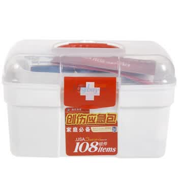 海氏海诺创伤应急包家庭必备108组件（便携医药箱）