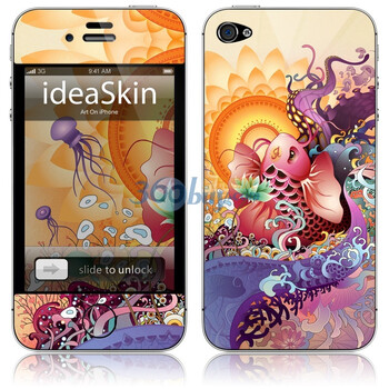 ideaSkin iPhone 4 鱼跃鸢飞 手机外壳保护套皮贴膜 CJKB311019