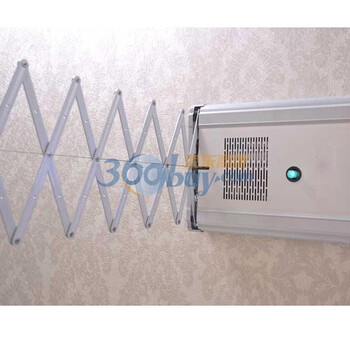 美国多灵 全自动双杆晾衣架 太空铝雅白 新品上