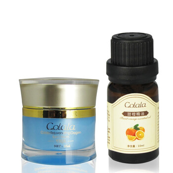 可拉拉甜橙精油10ML+可拉拉焕彩优氧眼霜15ML 美白去皱组合