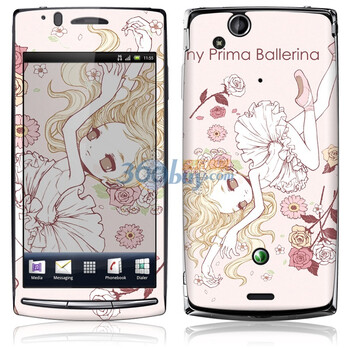 ideaSkin 索尼爱立信 XPERIA arc S /LT15i/LT18i/X12 跳舞蹈的女孩 外壳保护套皮贴膜 DBEC021870