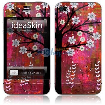 ideaSkin iPhone 4 日落树 手机外壳保护套皮贴膜 CJKD012147
