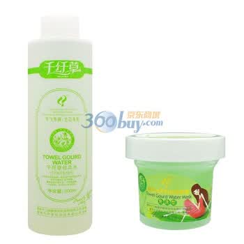 千纤草丝瓜水500ml面膜套装200g套装