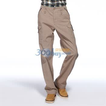 IZOD 秋季新品纯棉拼接多口袋男士休闲裤 3061916206850 卡其色 190/96A(36)