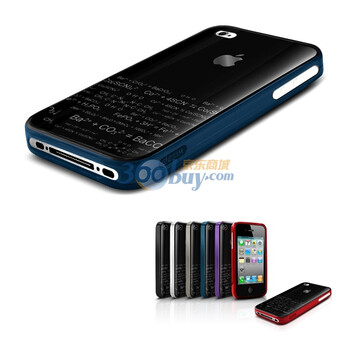 德鑫明 dexim DLA156L iPhone 4 时尚 保护套 TPU+PC(蓝色)