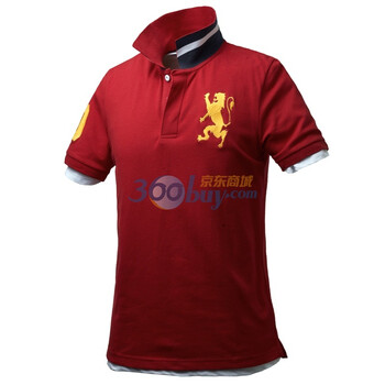 Giordano佐丹奴 Polo 男弹力狮王运动修身Polo 01010180 红色 XL