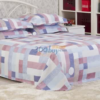 么小毛四季布双人床单（240cm*250cm） 格致 C6021-7