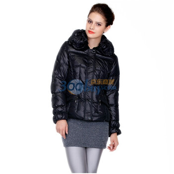 杰奥羽绒服5912 2011新品时尚修身 女款短款 多色可选 黑色 185/104A(XXXL)