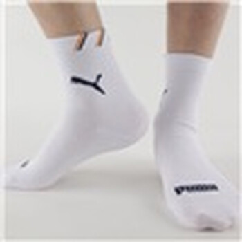 PUMA 彪马 男士提花运动 短款袜子 太阳桔 25-27cm
