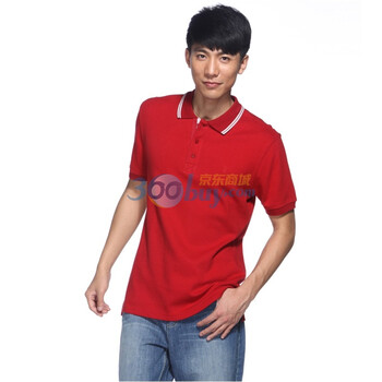 IZOD 2011新品纯棉翻领短袖休闲男士 3121913214405红色系XXL(185/102A)