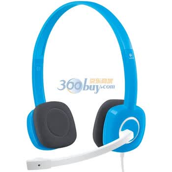 罗技（Logitech）H150 立体声耳机麦克风 蓝色
