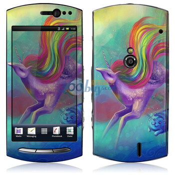 ideaSkin 索尼爱立信 MT15i / XPERIA Neo / Halon 独角兽和寿司猫 外壳保护套皮贴膜 DBLD042161