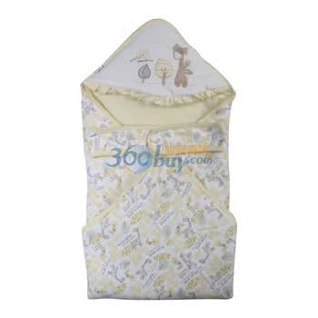 童泰 F3303 宝宝用品 全棉超柔抱被抱毯76*76 婴儿童装用品 黄色 均码