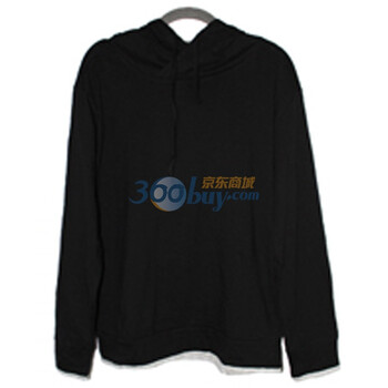 韩都衣舍 韩国2012春装卫衣新款男装套头卫衣LA1100L01 黑色 M