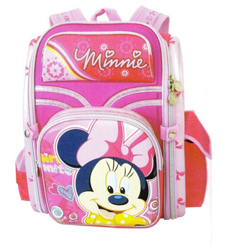 迪士尼(Disney) 米奇米妮减负 护脊减压书包 M0384 两色可选 粉红