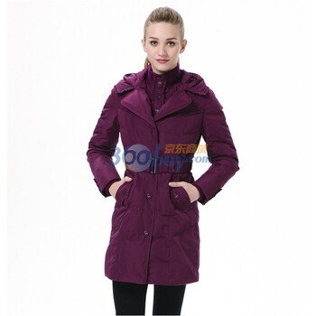 波司登 2011新款 羽绒服 女 单排扣花边帽小圆点暗纹 BR2324 紫色 185/104A(XXXL)