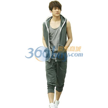 TUOYI2011夏天新款情侣运动套装男款女款W131 深灰 XL