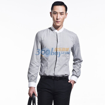 PEACEBIRD太平鸟衬衫81111125035 黑色 XXL