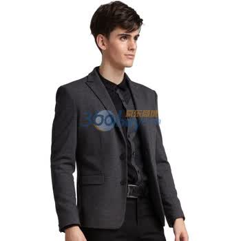 马克华菲2011秋装新品男装深灰色休闲西服7113051702-098深灰色XXL