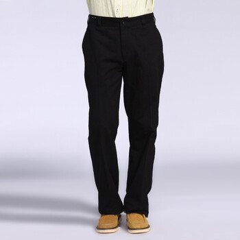 IZOD 2011新品纯棉中腰百搭长款男休闲裤 1061916306200黑色185/92A(36)