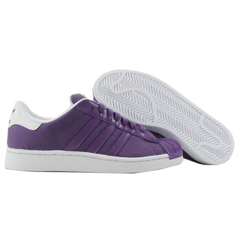 Adidas/阿迪达斯 三叶草 G22262 SUPERSTAR II J CF 女士板鞋 浅紫色 37