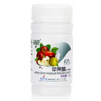 LVSHOU 绿瘦 苹果醋压片糖果 减肥辅助功能 0.85g/片*60片/瓶