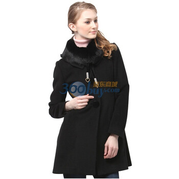 卡莎布兰卡casablank冬装毛呢外套C1100825 黑色 XL