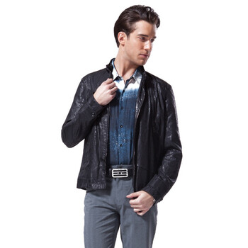 利郎 lilanz 男装 2012年春季新品 商务时尚夹克 2CJK5011Y 黑色 185