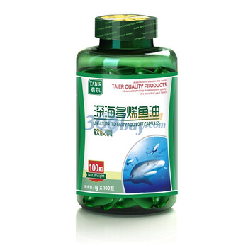 泰尔 TAIER 深海多烯鱼油软胶囊 1000mg X100粒
