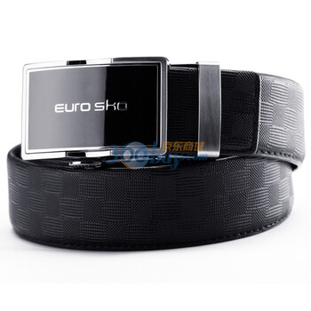 欧罗凯斯EUROSKO男士男用牛皮自动扣皮带 ES5001B 黑色 XL