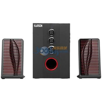 耳神（EARSON）ER2205 音箱 叶形副面设计 红黑搭配 尽显流行 时尚典雅高贵 可读SD卡U盘的全能低音炮