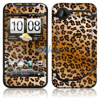 ideaSkin HTC Incredible S / G11 / 惊艳 / S710e 狂野棕色豹纹 外壳保护套皮贴膜 DAVA010415
