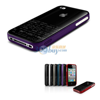 德鑫明 dexim DLA156U iPhone 4 时尚 保护套 TPU+PC(紫色)