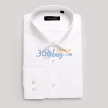 VITO RUFOLO唯阿男士精品衬衫BC5042-1 白斜纹 46