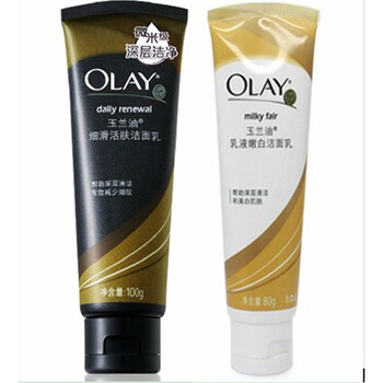 Olay玉兰油细滑活肤洁面乳100g+嫩白乳液洁面乳80g套组