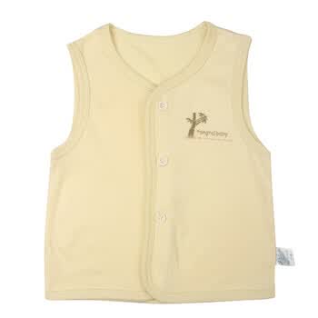 童泰 F1781Z 宝宝服饰 12新款竹纤维春夏马甲背心（两条装）婴儿童装内衣 黄色 73码