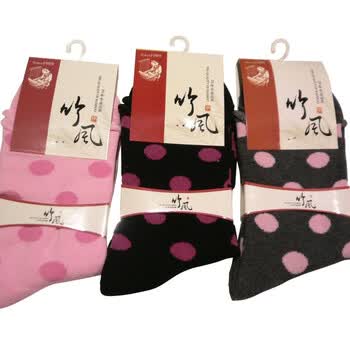 竹风 BW1103 女士精品棉袜 3 双装 新年特价仅售28元 均码