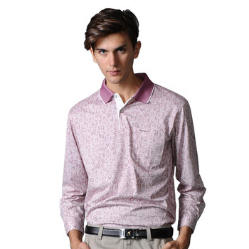 POLO VILLAE保罗威特男士休闲长袖polo衫 枣红色903 52/XL