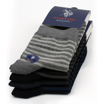 U.S. POLO ASSN.男士休闲袜子颜色随机四双装1005 均码