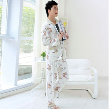 高贵纯棉男士家居套装 HJM1505 如图 XXL