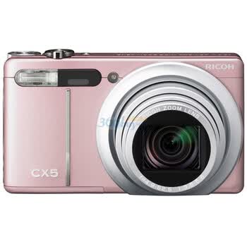 理光（RICOH）CX5 数码相机（粉红色）