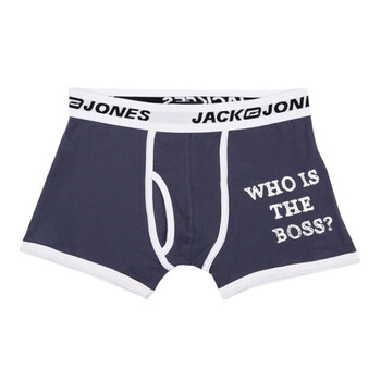 Jack Jones/杰克琼斯 内裤 撞色字母宽腰头平角内裤B(深蓝)|212192024031 XXL
