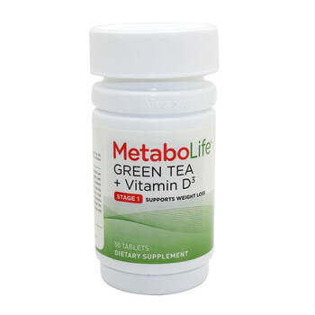 Metabolife(纤美) 绿茶提取物+活性D3 802mg/片*50片-松弛型肥胖专用