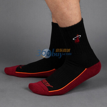 VCOTTON维棉 NBA球队袜热火 黑色 均码